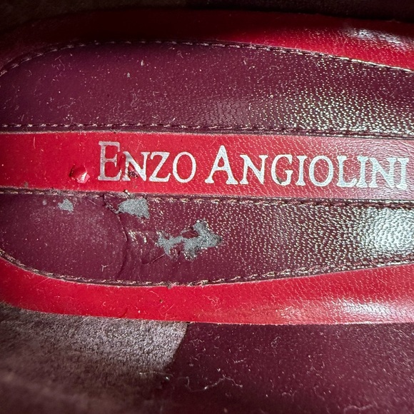 Enzo Angiolini Womens 8M Pumps Burgundy 3-inch Heel Pointed Toe Preppy Academia - Picture 4 of 8